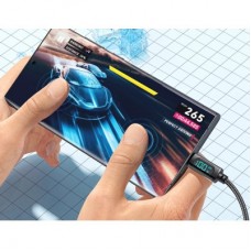 Дата кабель USB 2.0 AM to USB-C 2.0m 7A LED black Essager (EXCT-XYA01-P) - Фото