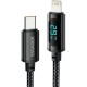 Дата кабель USB-C to Lightning 1.0m 29W LED black Essager (EXCTL-XY01-P)