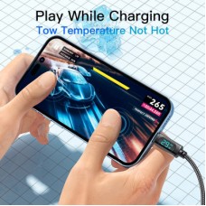 Дата кабель USB-C to Lightning 1.0m 29W LED black Essager (EXCTL-XY01-P) - Фото