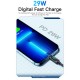 Дата кабель USB-C to Lightning 1.0m 29W LED black Essager (EXCTL-XY01-P)
