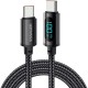 Дата кабель USB-C to USB-C 1.0m 100W LED black Essager (EXCT1-XY01-P)