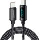Дата кабель USB-C to USB-C 2.0m 100W LED black Essager (EXCT1-XYA01-P)