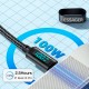 Дата кабель USB-C to USB-C 2.0m 100W LED black Essager (EXCT1-XYA01-P)