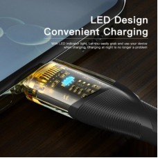 Дата кабель USB-C to USB-C 1.0m 100 W black Essager (EXCT1-XJ01-P) - Фото