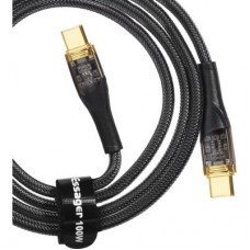 Дата кабель USB-C to USB-C 2.0m 100 W black Essager (EXCT1-XJA01-P) - Фото