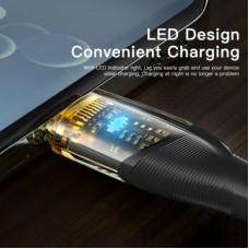 Дата кабель USB 2.0 AM to USB-C 2.0m 7A black Essager (EXCT-XJA01-P) - Фото