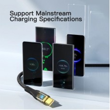 Дата кабель USB 2.0 AM to USB-C 2.0m 7A black Essager (EXCT-XJA01-P) - Фото