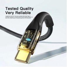 Дата кабель USB 2.0 AM to USB-C 2.0m 7A black Essager (EXCT-XJA01-P) - Фото