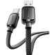 Дата кабель USB 2.0 AM to USB-C 1.0m 7A black Essager (EXCT-TD01-P)