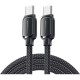 Дата кабель USB-C to USB-C 1.0m 100 W black Essager (EXCT1-TD01-P)