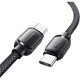 Дата кабель USB-C to USB-C 1.0m 100 W black Essager (EXCT1-TD01-P)