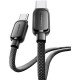Дата кабель USB-C to USB-C 1.0m 100 W black Essager (EXCT1-TD01-P)