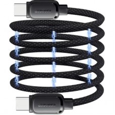 Дата кабель USB-C to USB-C 1.0m 100 W black Essager (EXCT1-TD01-P) - Фото