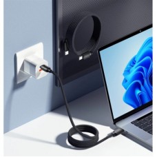 Дата кабель USB-C to USB-C 1.0m 100 W black Essager (EXCT1-TD01-P) - Фото