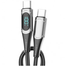 Дата кабель USB-C to USB-C 2.0m 100W Digital Display black Essager (ES-XCTT1-YDA01) - Фото