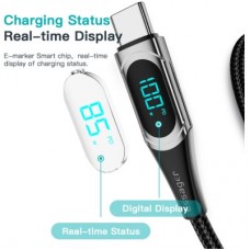 Дата кабель USB-C to USB-C 2.0m 100W Digital Display black Essager (ES-XCTT1-YDA01) - Фото