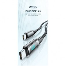 Дата кабель USB-C to USB-C 2.0m 100W Digital Display blue Essager (ES-XCTT1-YDA03) - Фото