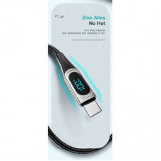 Дата кабель USB-C to USB-C 2.0m 100W Digital Display blue Essager (ES-XCTT1-YDA03) - Фото