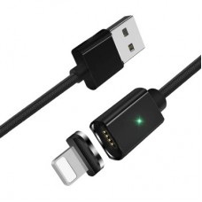 Дата кабель USB 2.0 AM to Lightning Magnetic black Essager (EXCCXL-ML01) - Фото
