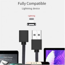 Дата кабель USB 2.0 AM to Lightning Magnetic black Essager (EXCCXL-ML01) - Фото