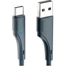 Дата кабель USB 2.0 AM to USB-C 0.25m black Essager (EXCT-LSB01) - Фото