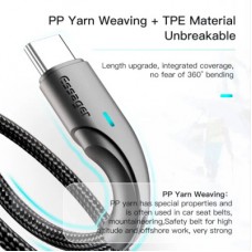 Дата кабель USB 2.0 AM to USB-C 0.25m black Essager (EXCT-LSB01) - Фото