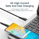 Дата кабель USB 2.0 AM to USB-C 3.0m black Essager (EXCT-LSC01)