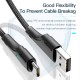 Дата кабель USB 2.0 AM to USB-C 3.0m black Essager (EXCT-LSC01)