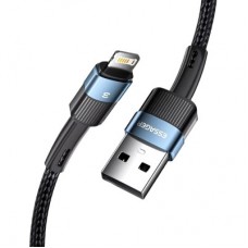 Дата кабель USB 2.0 AM to Lightning 2.0m 2.4A blue Essager (EXCL-XCA03) - Фото