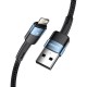 Дата кабель USB 2.0 AM to Lightning 2.0m 2.4A blue Essager (EXCL-XCA03)