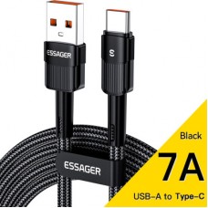 Дата кабель USB 2.0 AM to USB-C 3.0m 7A black Essager (EXCT-XCC01) - Фото