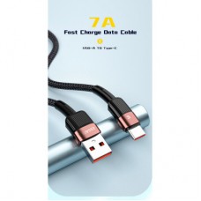 Дата кабель USB 2.0 AM to USB-C 3.0m 7A black Essager (EXCT-XCC01) - Фото