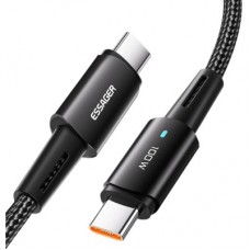 Дата кабель USB-C to USB-C 1.0m 100W black Essager (EXCTT1-CG01) - Фото