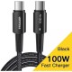 Дата кабель USB-C to USB-C 1.0m 100W black Essager (EXCTT1-CG01)