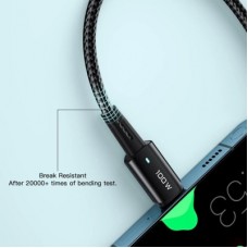 Дата кабель USB-C to USB-C 1.0m 100W black Essager (EXCTT1-CG01) - Фото