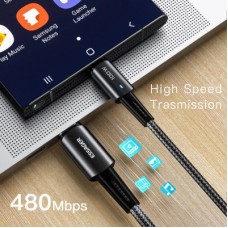 Дата кабель USB-C to USB-C 2.0m 100W black Essager (EXCTT1-CGA01) - Фото