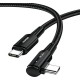 Дата кабель USB-C to USB-C 2.0m 100W 90° corner black Essager (EXCTT1-CGWTA01)