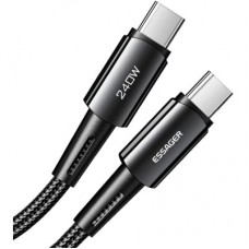 Дата кабель USB-C to USB-C 1.0m 240W Essager (EXCTT3-CG0G-P) - Фото