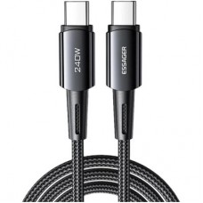 Дата кабель USB-C to USB-C 1.0m 240W Essager (EXCTT3-CG0G-P) - Фото