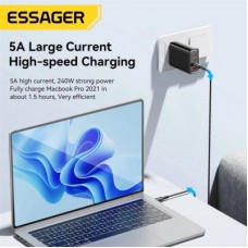 Дата кабель USB-C to USB-C 2.0m 240W Essager (EXCTT3-CGA0G-P) - Фото