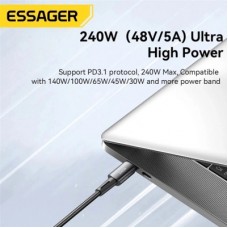 Дата кабель USB-C to USB-C 2.0m 240W Essager (EXCTT3-CGA0G-P) - Фото