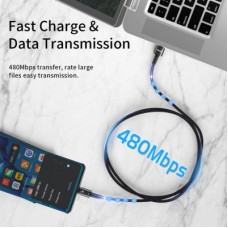 Дата кабель USB 2.0 AM to USB-C 2.0m 100W black Essager (EXC7A-CGA01-P) - Фото
