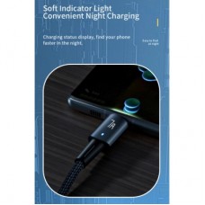 Дата кабель USB 2.0 AM to USB-C 2.0m 100W black Essager (EXC7A-CGA01-P) - Фото