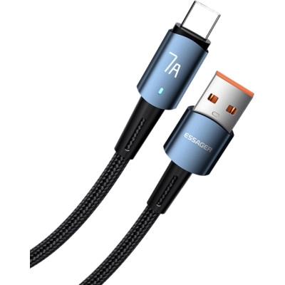 Дата кабель USB 2.0 AM to USB-C 2.0m 100 W blue Essager (EXC7A-CGA03-P)