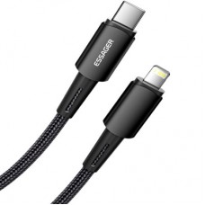 Дата кабель USB-C to Lightning 0.5m 20W black Essager (EXCTL-CGB01) - Фото