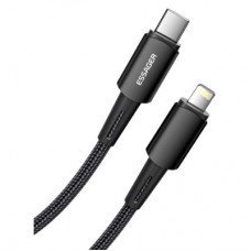 Дата кабель USB-C to Lightning 1.0m 20W black Essager (EXCTL-CG01) - Фото