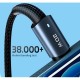 Дата кабель USB-C to Lightning 1.0m 20W black Essager (EXCTL-CG01)