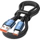 Дата кабель USB 2.0 AM to USB-C 1.0m 120 W blue Essager (EXC120-CG03-P)