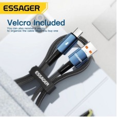 Дата кабель USB 2.0 AM to USB-C 1.0m 120 W blue Essager (EXC120-CG03-P) - Фото