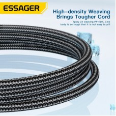 Дата кабель USB 2.0 AM to USB-C 2.0m 120 W black Essager (EXC120-CGA01-P) - Фото